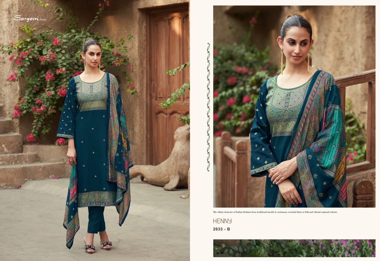 Henny by Sargam Jam Digital Printed Salwar Suit Wholesale Price In Surat